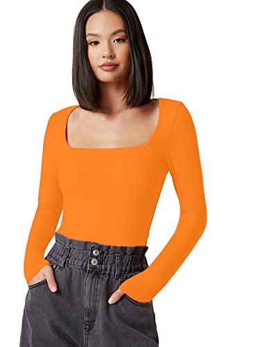 Image of Aahwan Women's & Girl's Solid Long Sleeve Polyester Slim Fit Top