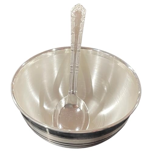 Balaji-999-Pure-Silver-Hallmarked-40-inch-Bowl-Spoon-for-YouthAdults-40-inch-Designer-Set01