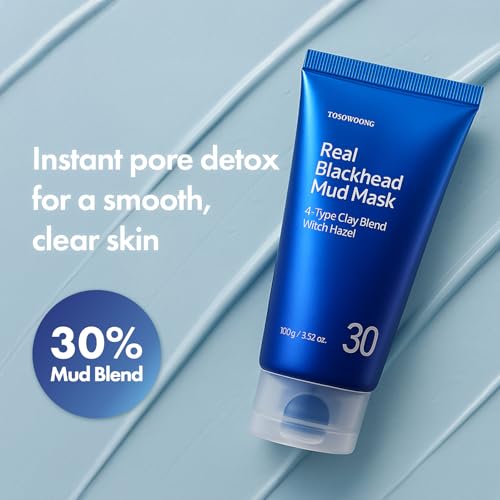 Image of TOSOWOONG Real Blackhead Mud Mask for Pore Care, Oil Control, Cooling