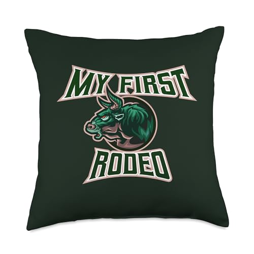 South Florida Bull Apparel My First Rodeo Freshman Throw Pillow, 18x18, Multicolor