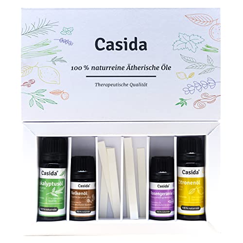 Casida® Riechtraining Set mit ätherischen Ölen - Inkl. Anleitung & Trainingsplan - Ideal bei Geruchsverlust