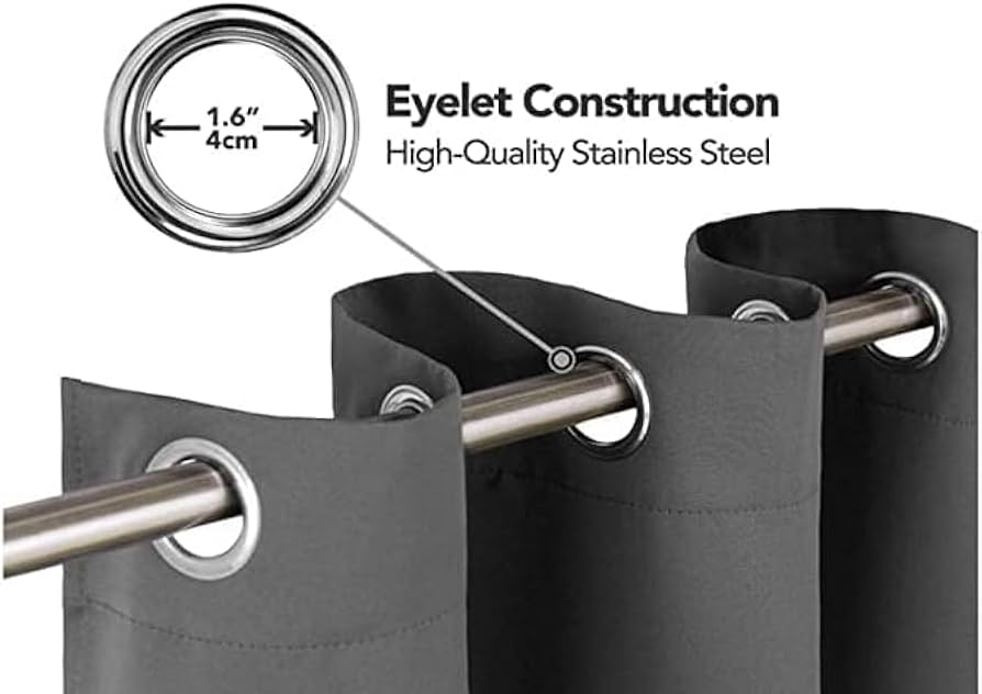 HOUKAI Blackout Curtains, 3D Buddha Statue Window Curtains For Kid Bedroom, 2 Panel Drapes With Eyelets, 2x46x96 Inch Darkening Thermal Insulated Window Curtains For Living Room For Boys