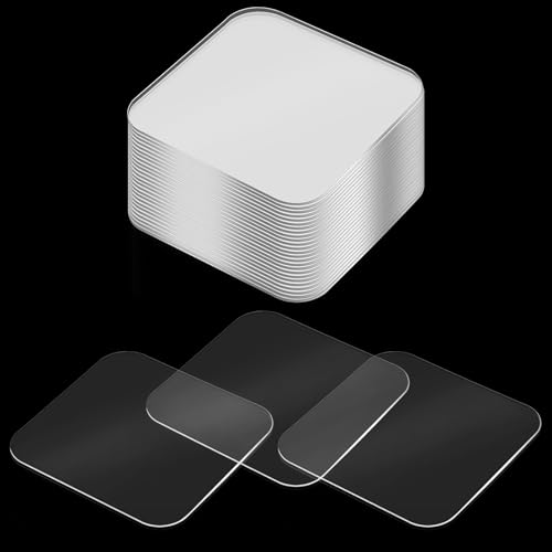 APLZGMG 20 Stück Klebepads Doppelseitig Extra Stark, Wasserfeste Doppelseitiges Klebeband, Quadratische Nano Klebeband Spurloses für Teppich, Fliesen, Küche, Zuhause, Auto, DIY Büro, Boden, Hängend