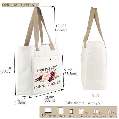 Bolso tote grande sarcástico y divertido miniatura 3