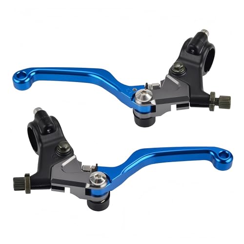 Levier de frein et d'embrayage Suzuki DR250 DR125 DS125 kit moto bleu
