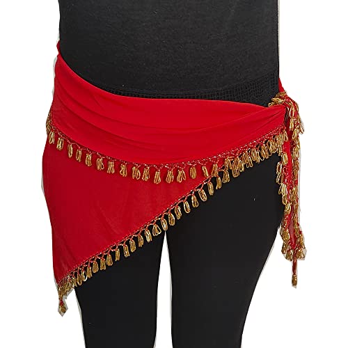 Foulard danse du ventre fait main en Égypte avec perles dorées