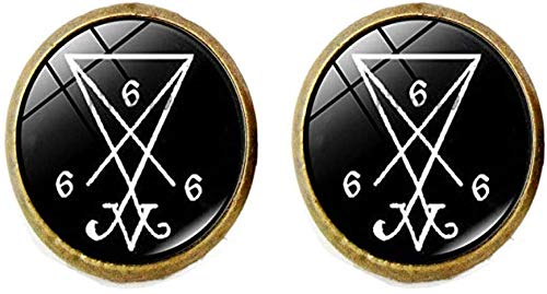 Preisvergleich Produktbild Satanic Altar Ritual Glas Ohrringe Demon Ohrringe