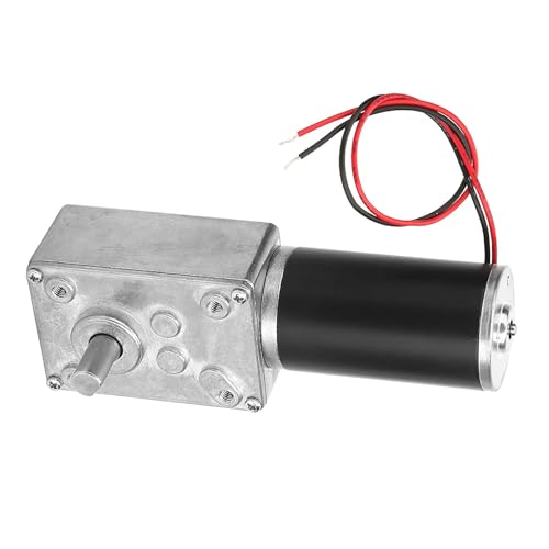Image of High Dc Motor 12V Gear Motor 12V Motor, High Torsion Speed Reduce Electric Motor Reversible Gear Motor 8Mm Shaft (12V,400Rpm)