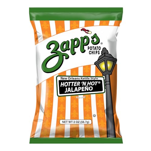 Zapp'S 6021 Zapp’S New Orleans Kettle-Style Potato Chips Hotter €˜N Hot Jalapeno Flavor cover