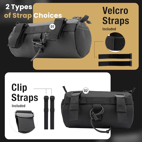 Image of Lumiere & Co. Handlebar Bag (black, Medium)