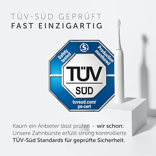 Wondersmile Schallzahnbürste PRO - Testsieger 2026-100 Tage risikofrei testen - Elektrische Zahnbürste, 4 Programme - 60 Tage Power Batterie mit Smart-Bürstenkopf (Atomic Rose) 5