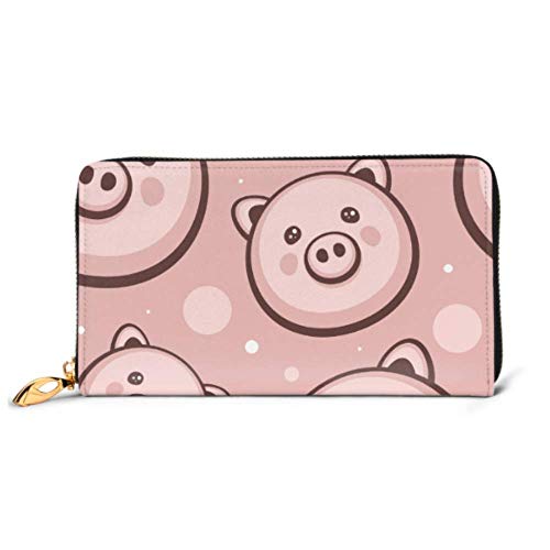 Preisvergleich Produktbild JHGFG Mode Handtasche Reißverschluss Brieftasche Muster Nette Schweine Chinesische Telefon Kupplung Geldbörse Abendkupplung Blockieren Leder Brieftasche Multi Card Organizer
