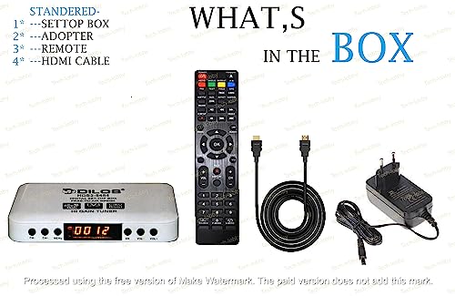 Image of Tech-lobby free dish setup box Dilos 5454 Settop Box HD with Mpeg4 Technology Support WiFi and USB Stream 130 + Channels With Wifi Connectivity (Adopter Buy Seperatly).
