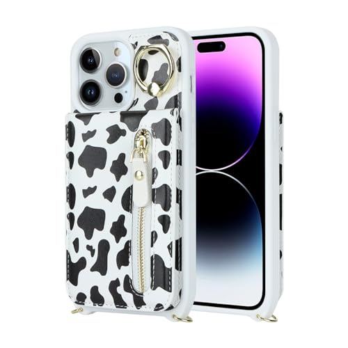 Zouzt for iPhone 14 Pro Max Case with Cord and Card Holde - Image 4