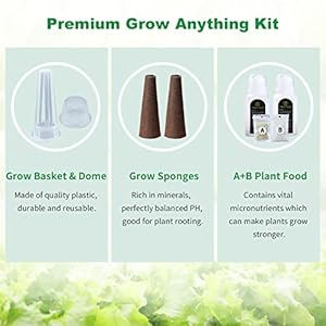 77pcsseedpodkitforaerogardenandallhydroponicsystemolizgrowanythingkitwith12growsponges12growbaskets12growdomes24domelabels12podlabels4abplantfood1tweezers  Urban Country Home Decor 77pcs seed pod kit for aero garden and all hydroponic system oliz grow anything kit with 12 grow sponges 12 grow baskets 12 grow domes 24 dome labels 12 pod labels 4 ab plant food 1 tweezers  urban country home decor