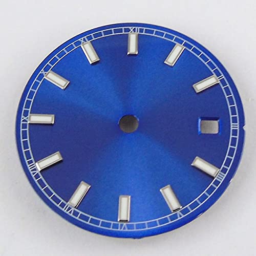 READY MART - Repair Tools & Kits - 31.5mm Bliger Watch Dial Date Window luminous fit 2836 2824 2813 3804 Miyota 82 sεriεs movement (F)