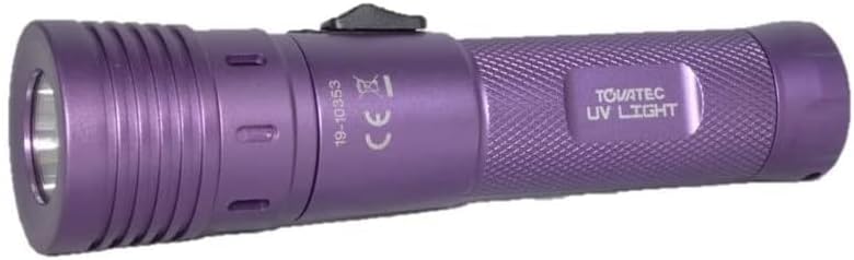 Tovatec Compact Waterproof Scuba Diving Underwater 395NM LED UV Light with Adjustable Beam Angle : Sports & Outdoors