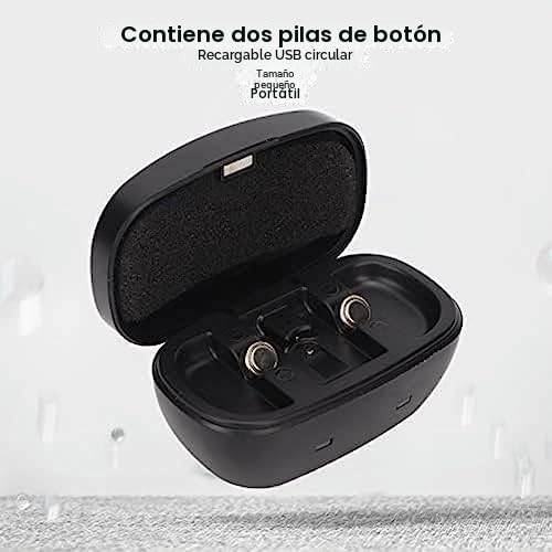 Cargador de batería inteligente para audífonos con cable USB, incluye 2 pilas de botón de 155 mAh y caja de almacenamiento, solución portátil para dispositivos auditivos