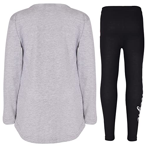 Image of A2Z 4 Kids Girls Love Crop Top T-Shirt And Splash Fashion Leggings Girls Pants Kids Outfit Sets Age 5-14 Years