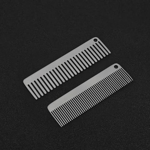 Peine de Titanio para Cabello y Barba, Dientes Anchos y Finos miniatura 6