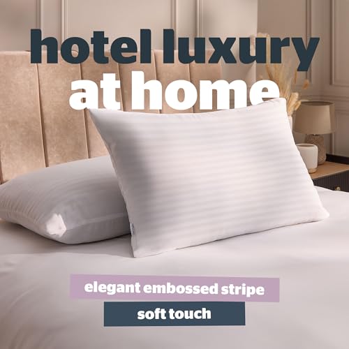 Silentnight Hotel Collection Bed Set - Luxury Hotel Quality 13.5 Tog Duvet and Pillow Pair Bundle - Premium Soft & Silk Touch - Hypoallergenic and Machine Washable, Single