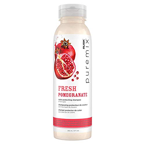 RUSK PUREMIX FRESH POMEGRANATE Color Protecting Shampoo for All Hair Types, 12 oz.