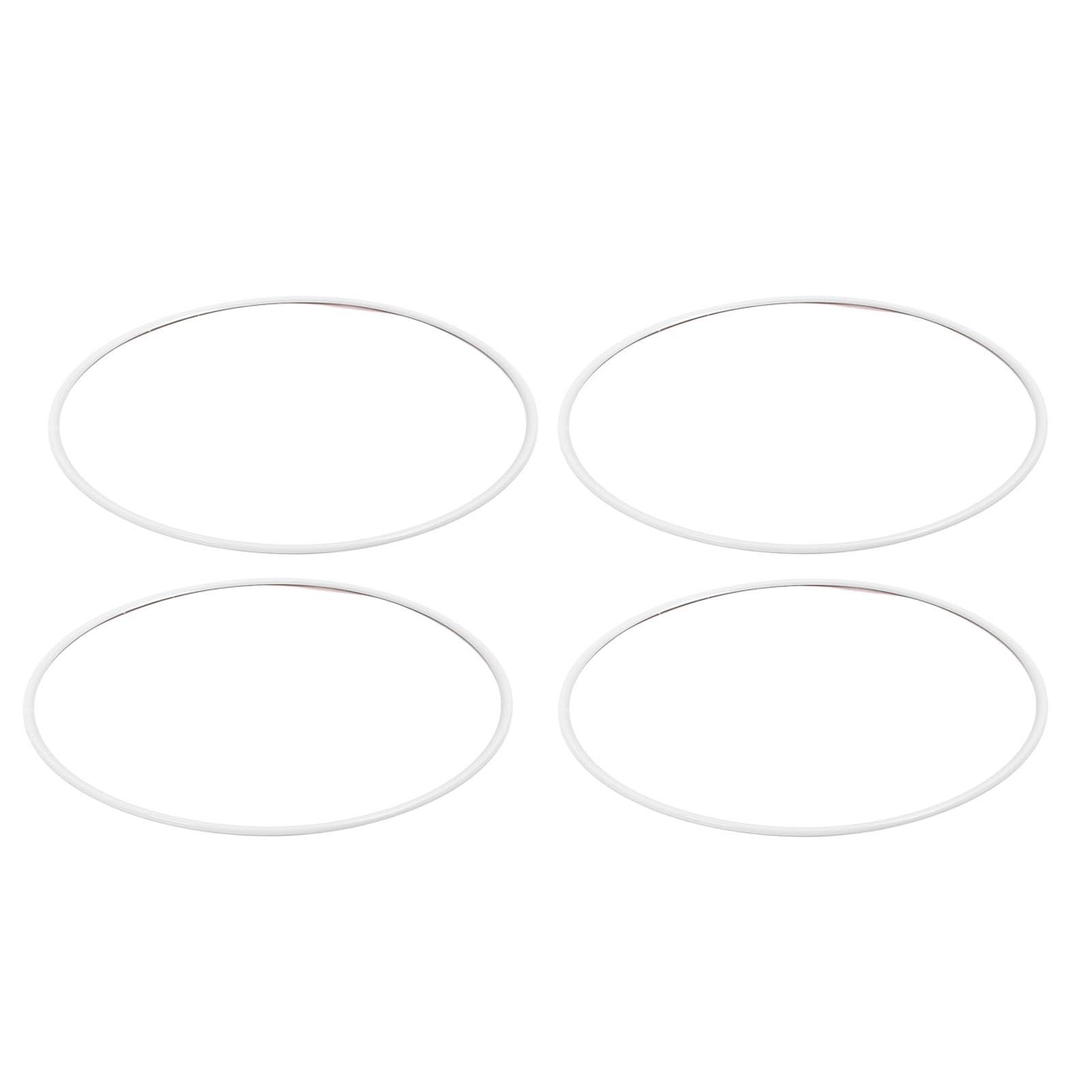 RiToEasysports 4PCS Protezione per Cerchioni Anello di Rivestimento per Cerchi in Lega di Alluminio Bianco 20 Pollici R20 Protezione Antigraffio Autoadesiva per Auto con Bordi Piatti delle Ruote