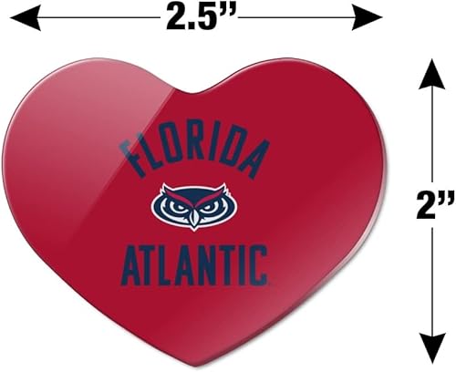 Miniatura 3 de Imán acrílico del refrigerador del refrigerador de la Florida Atlantic University Owls Heart