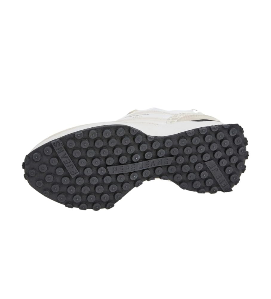 Pepe Jeans Zapatillas de Piel Lucky Print Blanco