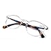 DOOViC Italy Design Fashion Reading Glasses for Women Men Stylish Clear Frames Readers with Case +1.00 Strength