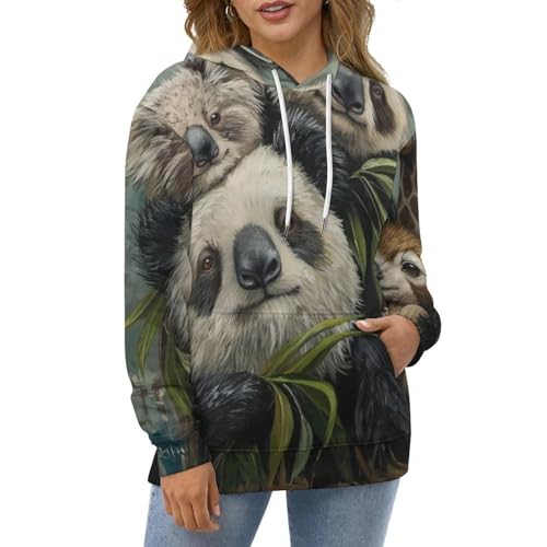 Pullover girafe et raton laveur taille S | Finitions de qualité - 2