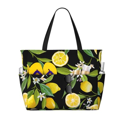 Sac de plage jaune citron : partagez des moments inoubliables en famille sous le soleil