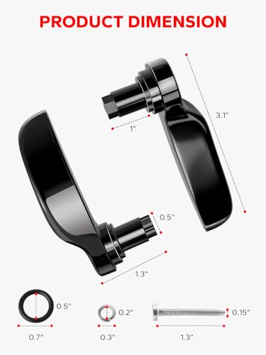 Amazicha Black Aluminum Saddlebag Saddle Bag Latch Kit Lifter Compatible for Harley Davidson Touring Road King Street Electra Glide Ultra Limited FLHR FLHT FLHX FLHTK 2014-2019