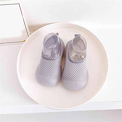 Boys Girls Low Heel Shoes Toddler Kids Infant Newborn Baby Boys Girls Summer Shoes Solid Soft Soles (Grey, 20 Infant)2