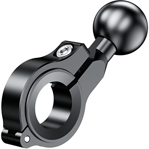 BRCOVAN Aluminum Alloy 1 Inch Ball Mount Fit for Handlebars 0.5'' to 1.26'' in Diameter, Handlebar Mount Ball Compatible with RAM Mounts & 1'' Ball Socket Systems