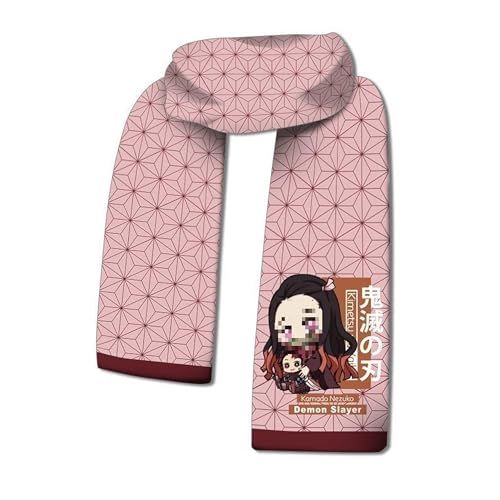 Satdflie Demon Slayer écharpe chaude pour hommes femmes hiver/automne anime imprimé douce confortable unisex écharpes cosplay accessoires cadeau pour les fans noël, style/16
