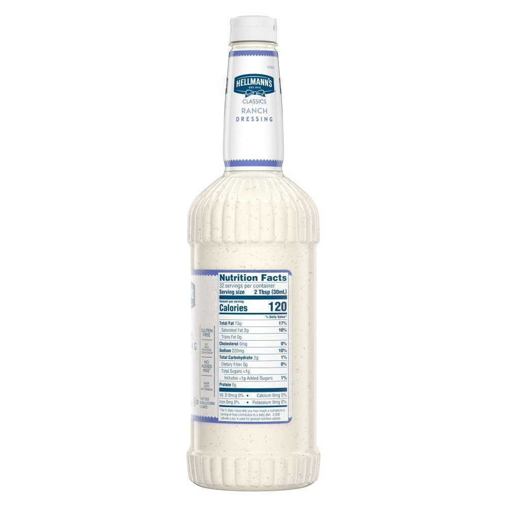 hellmann's classic ranch dressing Hellmann's 1 Gallon Creamy Ranch Dressing
