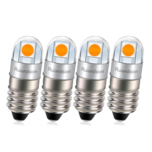 Ruiandsion E10 LED dd 6V ɐ E10 XN[x[X LED d 3030 2SMD `bv CG[ d g[` d 4pbN