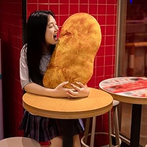 GOULIAN Chicken Nuggets Plush Toy Dolls,Chicken Nugget Pillow Stuffed Toy Artificial Chicken Nuggets Lifelike Food Funny…