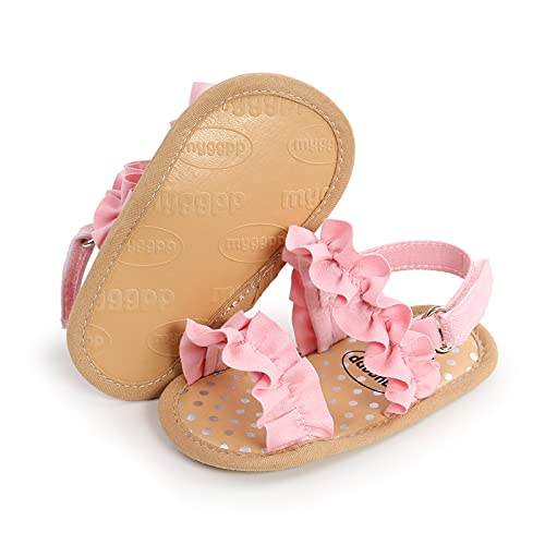 Image of Infant Baby Girls Boys Summer Sandals Premium Unisex Non Slip Rubber Soft Sole Breathable Toddler First Walker Outdoor Beach Shoes