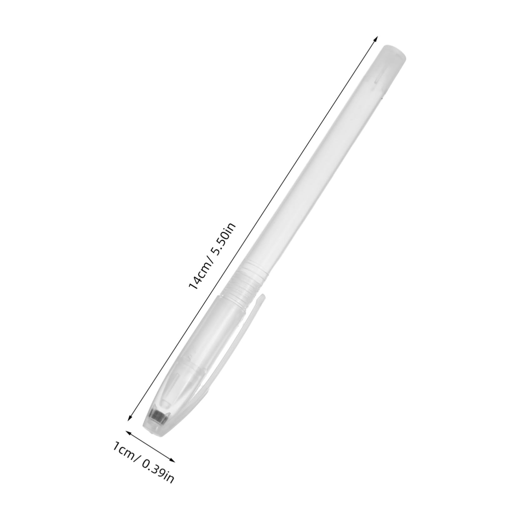 Gadpiparty 200 Piezas Estuche Transparente para Bolígrafos Unidades Porta Bolígrafos Vacíos Simples y para Material Escolar y Papelería de Oficina