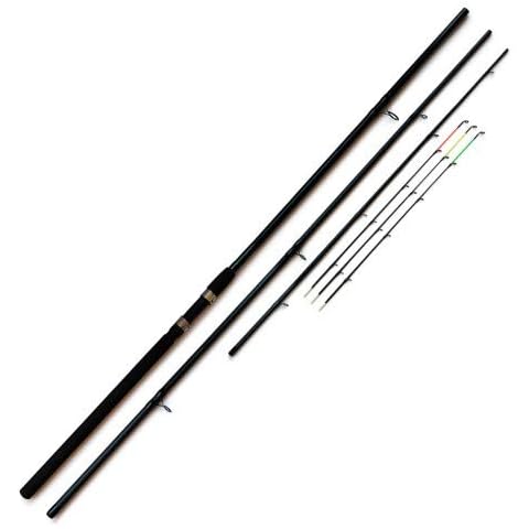 FANATIK Feeder Angelrute Experte 4-teilig 3 Spitzen 3.0m-3.9m 120g-150g Profi Cover