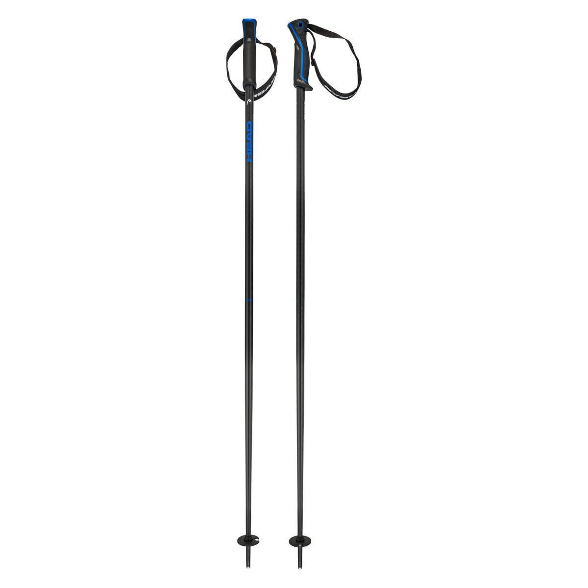 HEAD Unisex Adult Frontside Black Blue Ski Poles, 110
