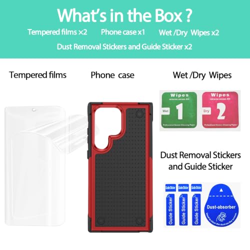 Coque Galaxy S23 Ultra double couche évite les bris d'écran et les rayures de clés