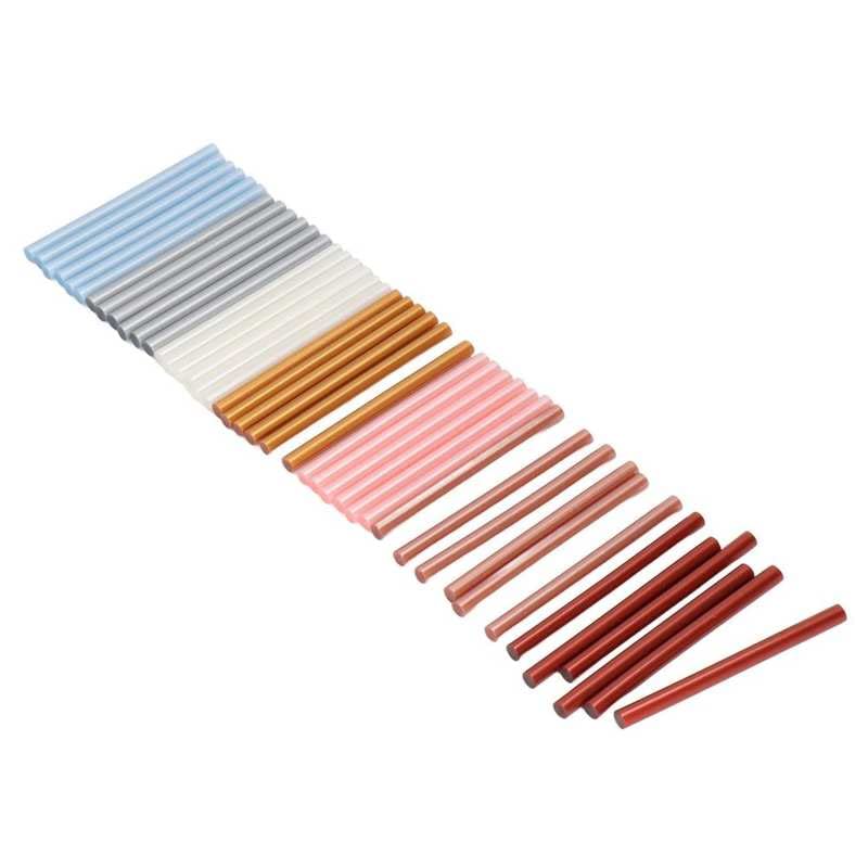 Mini Glue Sticks 7x100mm 42Pcs Nontoxic Eco Friendly Strong Adhesion Widely Used Glue Gun Sticks for Appliance Craft