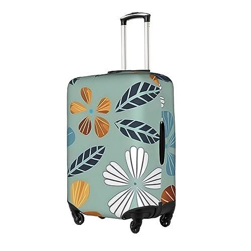 Light Coloured Floral Luggage Cover, Suitcase Protector,%Trolley Case Cover For Medium Luggage, Suitcase Protector.2