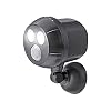 Proxinova Bewegingsmelder voor buiten, batterij, LED-licht, PIR-bewegingssensor, krachtige LED-buitenverlichting, 1000 lm, werkt op batterijen, 360 graden rotatie en helling, compact en eenvoudige montage