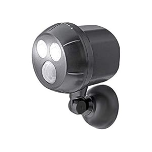 Proxinova Bewegingsmelder voor buiten, batterij, LED-licht, PIR-bewegingssensor, krachtige LED-buitenverlichting, 1000 lm, werkt op batterijen, 360 graden rotatie en helling, compact en eenvoudige montage