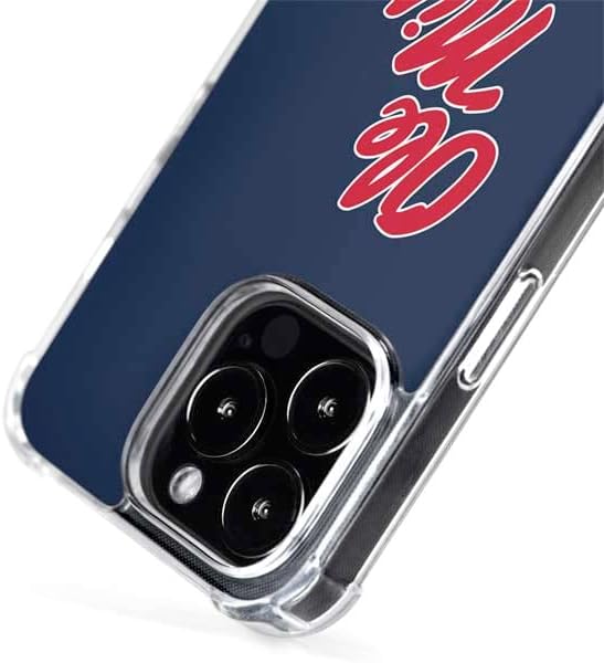 Skinit Phone Case Compatible with MagSafe iPhone 15 Pro - Officially Licensed University of Mississippi Rebels Ole Miss Design
