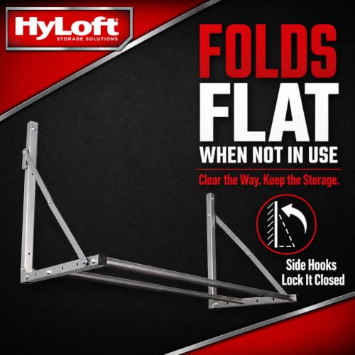 Image of HyLoft Wall-Mounted Folding Tire Storage Loft Rack